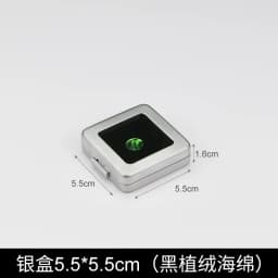 Metal Bare Diamond Storage Box Stainless Steel Metal Diamond Colored Gem with Double Inner Cushion Bare Stone Box