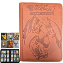 Card Binder with 9 Pocket Trading Card Album Display Binder Loading Pocket Holder for Pokemon PTCG TCG Yugioh MTG Game Card Book