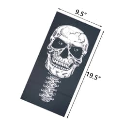 Skull Pattern Seamless Breathable Neck Warmer Gaiter Men Cycling Bandana Women Running Hiking Tube Scarf Sunshield Face Mask