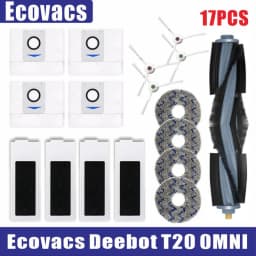 Ecovacs Deebot T20 Omni T20e Accessories Main Side Brush Mop Cloth HEPA Filter Dust Bag Replacement Spare Parts