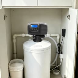 Water Softener Valve Digital Control Valve 5600 XSTST Time Type 110V US Plug PP Material Lightweight Strong Durable High Efficiency Soften Water Hardness 0.8-0.03 mg·N/L Smart Control Three Button Easy Use for Home Water Softening System