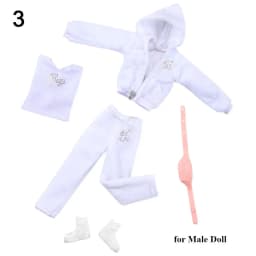 9 Styles Male/Female Doll Clothing High Quality 2024 Fashion Casual Wear Shoes Velvet Sportswear Caps 30CM Doll