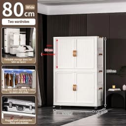 Installation Free Baby Wardrobe Foldableing Storage Cabinet Multi Layer Children's Small Wardrobe Home Clothes Storage Box Stora