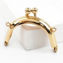 2/5Pcs 5cm Metal Kiss Lock Purse Frame Arc Clasp with Chain Loops for Coin Mini Bag Handle DIY Sewing Craft Hardware Accessories