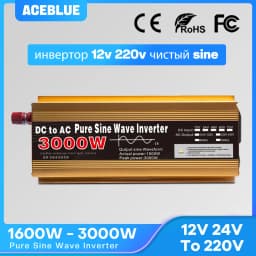 Inverter 12v 220v Pure Sine Wave 1600W-3000W Transformer Convert Multi-function Socket Converter Car inverter