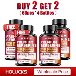 Buy 1 Get 1 Free! Premium Berberine Supplement, for Natural Blood Sugar, Liver Detox, Metabolic Health & Weight Management Aid