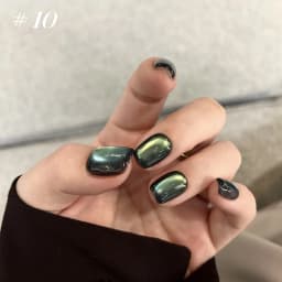 10ML 1-10PCS Winter New Style Hot Selling Black Nails Brown Nails Glass Bead Magnet Cat Eye Nail Polish Nail Set Nail Supplies