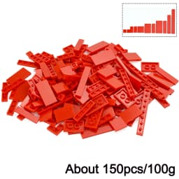 1x1 1x2 1x6 2x2 2x4 Bulk Mixed Smooth Building Blocks 11Color 150Pcs Creative City Thin Bricks Model Compatible Educational Toy