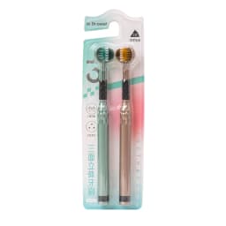 3-Sided Toothbrush for Comprehensive Cleaning | Ideal Angle Design | Raised Tongue Coating Brush | 2-Pack | Soft Bristles for Ge