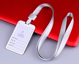 1Pcs Aluminum Alloy Work Name Card Holders Business Work Card ID Badge Lanyard Holder Men Women Metal ID Business Case