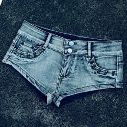 2026 Summer New Old Rivet Denim Shorts Women's Super Ultra Low Waist Design Hot Girls Y2k Jeans Shorts