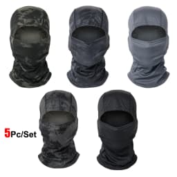 1pc/5pcs Stretchy Breathable Balaclava Cap Unisex Bicycle Motorcycle Helmet Inner Cap Outdoors Hiking Hunting Ski Mask Scarf