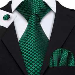 Hi-Tie Teal Green Solid Paisley Silk Wedding Tie For Men Fashion Design Quality Hanky Cufflink Men Gift Necktie Set Dropshipping