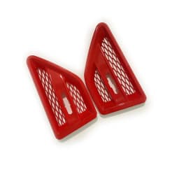 2PCS Car Side Fender Spoiler Outflow Vent For Land Rover Freelander 2 LR2 2006-2014 Racing Car Door Side Grille Vent Mesh Grill