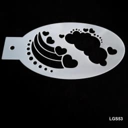 PET Stencil For Face Body Face Painting Paint Reusable Templates For Body Arts Cosplay Halloween Christmas Party