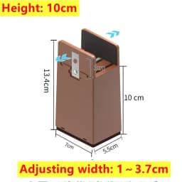 4PCS Adjustable Furniture Leg Risers Heavy Duty Square Round Bed Foot Pads 2 4 Inch Sofa Table Chair Leg Risers Screw Clamp