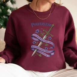Vicious Little Thing Powerless Sweatshirt Bookish Sweater Romantasy Bookish Hoodie Romantasy Pullover Unisex Book Sweatshirts