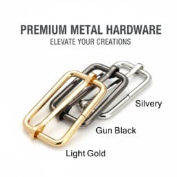 10pcs Metal Triglide Slides Rectangle Adjustable Webbing Slider Strap Pin Buckle for Belt Bags Luggage DIY Craft Accessories