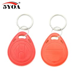 100pcs T5577 EM4305 RFID 125khz Key Keyfobs Copy Rewritable Writable Rewrite Duplicate Proximity ID Token Ring Blank Access