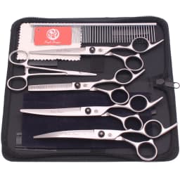 Dog Grooming Scissors Purple Dragon 6" 7" Stainless Pet Beauty Scissors Cutting Scissors Thinning Shears Curved Scissors Z3001