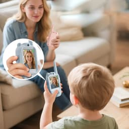 2pc Kids HD-Video Walkie Talkies 2 Styles Intercom USB Charging Indoor Outdoor Child's Toys Birthday Gifts for Boys Girls Age 3+