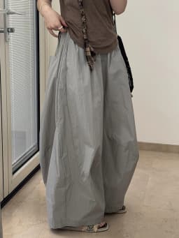 EAM High Elastic Waist Green Big Size Shaped Long Bloomers Pants New Trousers Women Fashion Tide Autumn 2026 1DJ1117
