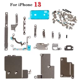 1set Full Inside Small Metal Parts Shield Plate Set Kit Holder Bracket For iPhone 6s 7 8 XS XR XS 11 12 13 14 15 16 Pro Max Plus
