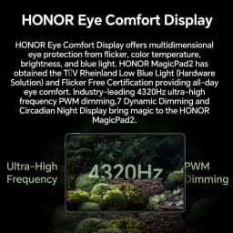 HONOR MagicPad 2,EU Version WiFi tablet,10050mAh Battery,12.3" 144Hz 3K AMOLED Screen,Snapdragon 8s Gen 3,13MP Rear Camera,PC-Level AI Efficiency Productivity,12GB+256GB,HONOR Android Tablet