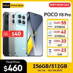 POCO F8 Pro Global Version Smartphone Snapdragon 8 Elite Octa core 6.59"120Hz HyperRGB AMOLED Display 6210mAh NFC 5G