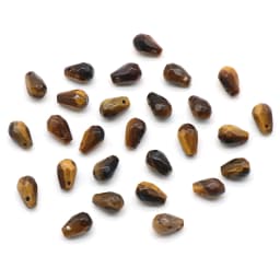 10PC New Reiki Natural Gem Stone Beads Charms Drop-shaped Faceted Moonstone Pendant for DIY Necklace Earring Jewelry Making Gift