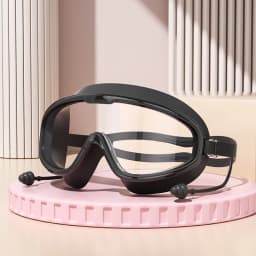 Swimming Goggles Big Frame Swimming Goggles Big Frame HD Wide View Anti-Fog UV Protection Swimming Goggles for Adults No Leaking