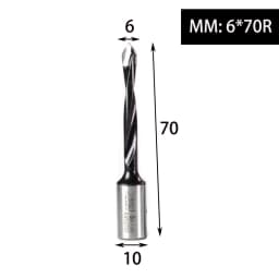 1pc Tungsten Carbide Alloy Gang Drill Bit Woodworking Through Hole Drill CNC Router Bit Resistant Dia.5-10mm Hole Making