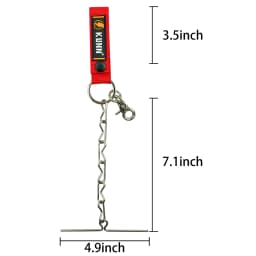 KUNN Electrical Tape Holder, Dual-Use Thong, Enhanced Fast Holder Chain for Tool Belt with Keyring, Snap Loop and Button
