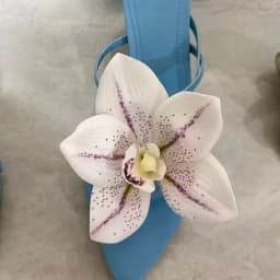 1 Pair Simulation Coloful Thai Fairy Butterfly Flower Shoe Buckles Butterfly Orchid Phalaenopsis Shoe Flower Sandals