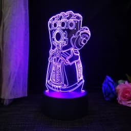 3D acrylic LED night light Spider Man visual 16 color gradient touch switch USB desk lamp holiday gift home decoration