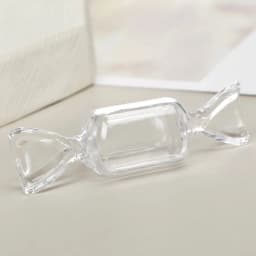 10Pcs/lot Candy Shape Wedding Candy Box Transparent Plastic Storage Container Kids Gift Collection Organizer Boxes