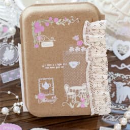 Journal GO Vintage Rose Transfer Stickers, Lace & Floral Frame Decals for Journaling, Scrapbooking, Planners & DIY Crafts
