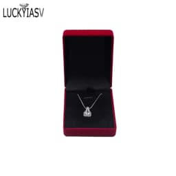 Velvet Jewelry Box For Pendant Display Gift Boxes Jewellery Packaging Storage Box Necklace Holder Pendant Box Storage Case