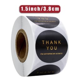 500pcs 1.5 Inch "Thank You For Your Order" Kraft Paper Sticker Envelope Seal Label For DIY Biscuit / Candy Packaging Sticker