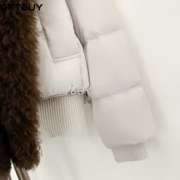 OFTBUY Female New Winter 90 Duck Down Jacket Women Real Lamb Fur Coat Short Warm Natural Fur Clothing Fashion Puffer Outerwear