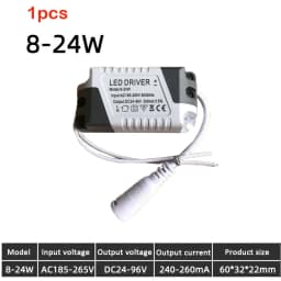 LED Driver AC 110V 220V to DC 12V DC 24V 8-18W 8-24W Lighting Transformer Ceilling Lamp LED Strip Power Supply Adapter 280mA