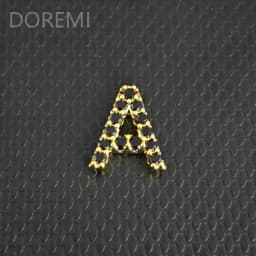 DOREMI Colorful Birthstone CZ 9mm Initial Letter Bracelet Bangle Custom Private Wedding Gift Letters Bangle Gift Jewelry Bangle