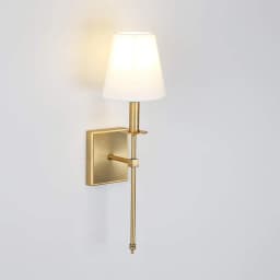 Classical wall lamp nordic bedside lamps with Flared White Textile Lamp Shade hotel room decor led wall light living room lamp