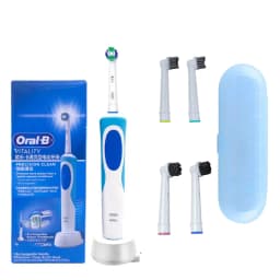 Oral-B D12 Electric Toothbrush Full Waterproof Body Anti-Slip Grip Deep Clean Comes With 8 Brush Heads For Up To 2 Years Of Use