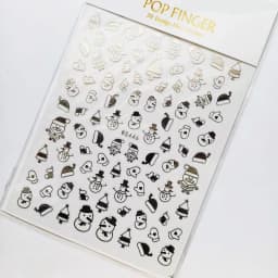 Sliver Bronzing 3D Christmas Nail Art Decoration Sticker Sparkly White Colorful Glitter Geometry Snowflake Winter Slider Foil