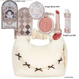 Flower Knows Makeup Set Swan Ballet Concealer Palette Embossed Blusher Shine Lipstick Kit With Bag THE SWEETIE BEAR Bunny Garden