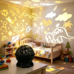 LED Night Lamp Jurassic Park Dinosaur Projector Light Automatic Color Change USB RGB Lights For Children's Room Birthday Party