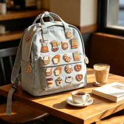 2-12pcs Coffee Bread Embroidery Patches Iron‑on Mini Food Applique for Clothing Backpack Notebook Jeans DIY Sewing Decor