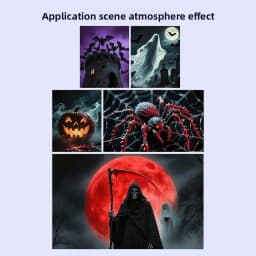 Halloween USB Projection Night Light Skull 6 Patterns Design LED Projector Lamps Wall Ceiling Decor Holiday Party Ambient Lights