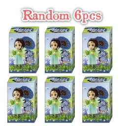  12cm New Demon Slayer Plum Rain Series 13pcs/set Blind Box Figure surprise Box Tanjiro Kamado Nezuko Action Model Toys Gifts